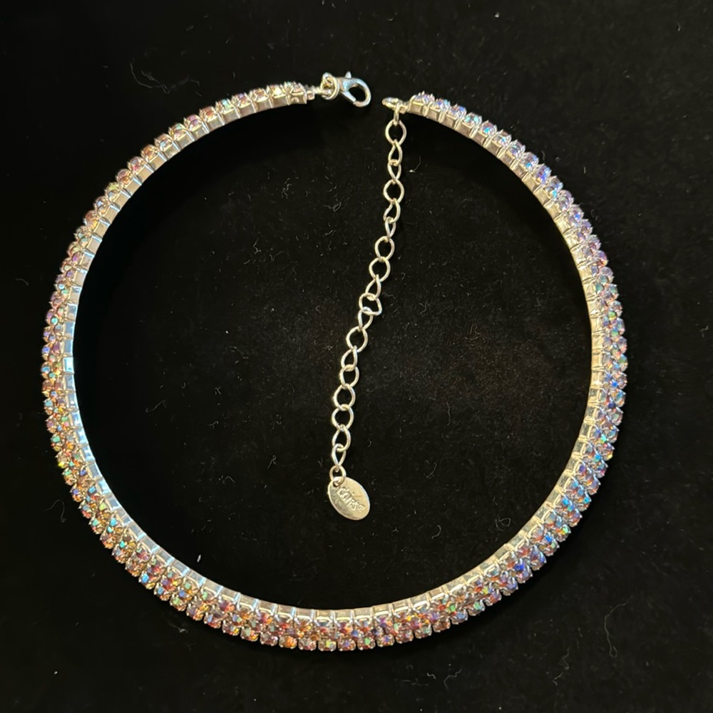 Sparkly choker necklace from Claire’s.